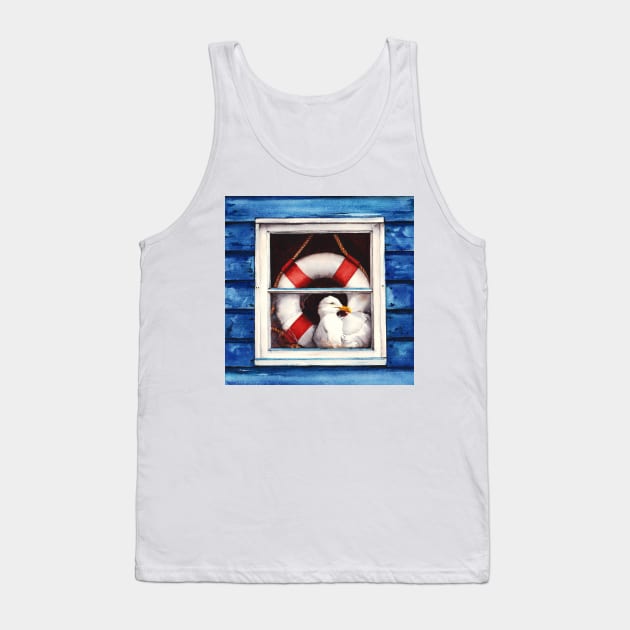 Wish You Were Here Tank Top by Mightyfineart